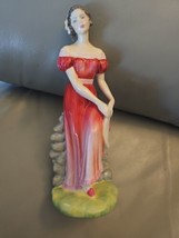 VTG Royal Doulton Bone China Lady 8&quot; Figurine Jemma Red Dress M. Davies HN 3168 - £47.73 GBP