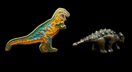 Dinosaur Pin Lot Miniature T-Rex Metal Hat Backpack - $12.00