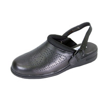 24 HOUR COMFORT Carrie Women&#39;s Wide Width Slingback Cushioned Leather Clog Shoes - £31.93 GBP