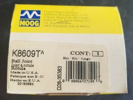 One(1) Moog K8609T Suspension Ball Joint Front Lower - £15.74 GBP