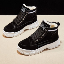 Ladies Casual Shoes Lace-up Fashion Sneakers Platform Snow Boots Winter Women Bo - $47.51