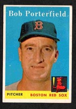 Boston Red Sox Bob Porterfield 1958 Topps Baseball Card # 344 ex - £3.59 GBP