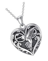 Heart Shaped Wisdom Owl/Hummingbird/Peacock Bird - £154.48 GBP