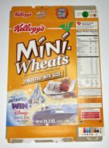 2001 Empty Mini-Wheats Disney Cruise Offer 24.3OZ Cereal Box SKU U200/316 - $18.99