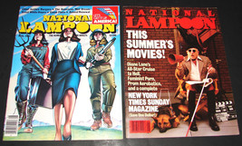 2 National Lampoon Magazines Aug 1981 &amp; June 1984 Vg Summer Movies Get It Up 1 - £15.61 GBP