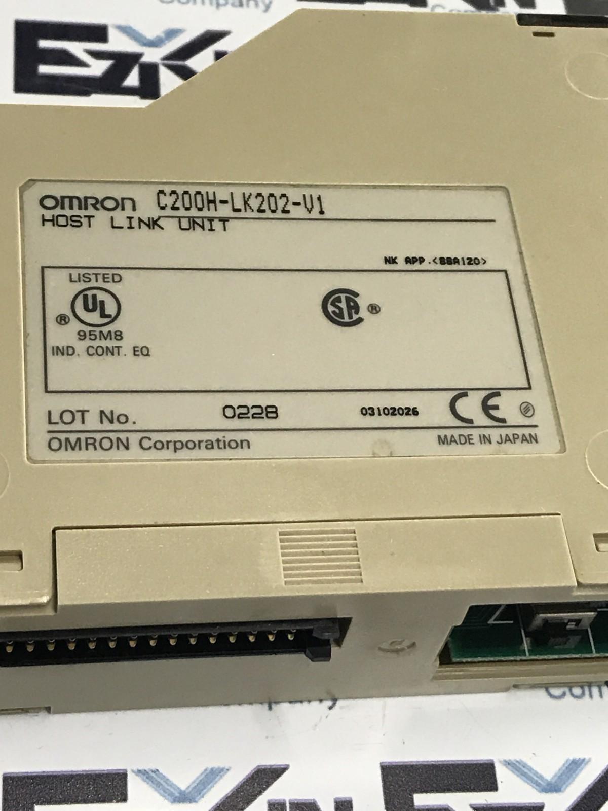 Omron C200H-LK202-V1 Host Link Unit  - $20.50