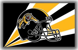 Hamilton Tiger-Cats Football Team Helmet Flag 3x5ft Fan  - $335.24 MXN