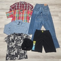 Clothes Lot Boys Size 12 14 L XL 8pc Ralph Lauren Levis Nike Air Jordan ... - $40.30
