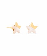 Kicky and Perky 925 Sterling Silver Yellow Gold Plated Star Mother of Pe... - $42.12