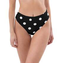 Autumn LeAnn Designs®  | Women&#39;s High-Waisted Bikini Bottoms, Black with... - £30.66 GBP