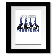 The End by Beatles - Classic Rock Music Song Lyric Art Print, Canvas or ... - £14.94 GBP+