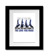 The End by Beatles - Classic Rock Music Song Lyric Art Print, Canvas or ... - $18.81+
