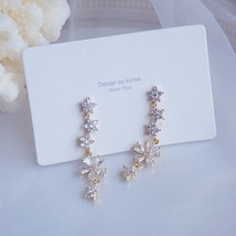 New Beautiful Flowers Dangle Earrings for Women Designer  Jewelry High Quality S - £8.26 GBP
