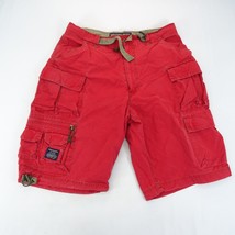 Vintage Abercrombie Fitch Shorts Mens Sz M Cargo Paratrooper Red Utility... - £22.73 GBP