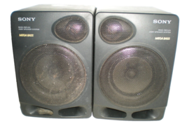 SONY Mega Bass Detachable Right &amp; Left Speakers ONLY from #CFD-501 Boombox Works - £15.66 GBP