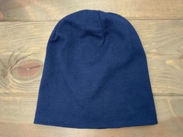 Vintage Wigwam USA Beanie Ski Hat Solid Blue Wool Blend Winter Cap Unise... - £11.55 GBP