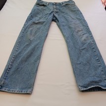 Wrangler Premium Quality Men’s Cotton Jeans 34x30 Regular Fit Blue image 2