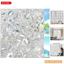Protective Window Film with Laser Tulip Design - 87% UV Blocking, 23.6x7... - $40.54