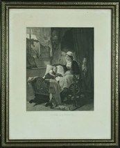 Antique German Print of Sleeping Child,Nursemaid, Doux Sommeil or Sweet Slumber - £215.02 GBP