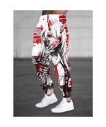 Men’s Cyberpunk Anime Girl Oni Demon Techwear Streetwear Joggers Pants XL - €30,06 EUR