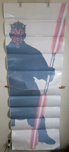 Star Wars 90s Life-Sized Darth Maul Window Cling 1999 Retail Pizza Hut  ... - $37.39