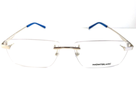 New MONTBLANC MB 105O 003 57-14-150 Rimless Silver Men&#39;s Eyeglasses Frame Japan - £196.90 GBP