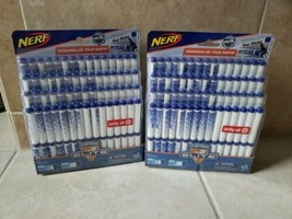 2 Pks Of NERF N-Strike Elite 75 Count Personalized Dart Refill NERF Darts Ammo - £18.83 GBP