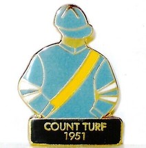 COUNT TURF - 1951 Kentucky Derby Winner Jockey Silks Pin - £15.72 GBP