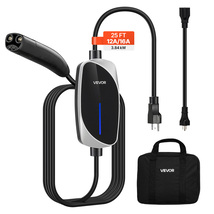 VEVOR L1/2 Tesla Charger 16A 120-240V 25ft NEMA6-20P+5-15 NACS LED for Y... - $101.99