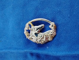 Vintage 925 Sterling Silver Gorham Unicorn Horse Pendant Free Shipping - $44.99