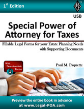 Special Power of Attorney for Taxes - Full Version - USB Flash Drive Only - £15.97 GBP
