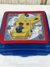 Zak!  Nintendo Pokemon Sandwich Container Red &amp; Blue RARE Collectible!! - £29.09 GBP