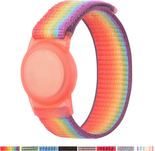 Airtag Bracelet for Kids, Apple Air Tag Protective Cover with Nylon Wristband, a - £10.21 GBP
