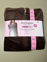 Juicy Couture Mean Girls Classic Velour Zip Up Hoodie Women’s S Coco Sugar - $21.78