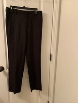 Claiborne Dress Pants Mens Size 30x30 Black Straight Leg - $30.92