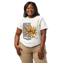 Women’s Organic Ribbed Neck T-Shirt – Kurama, Off White - $54.99