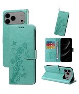 Generic Case for iPhone 17 (Color : Green) Butterfly Love Flower Leather... - $73.86 CAD