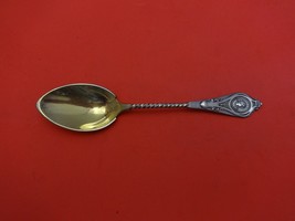 Medallion by Albert Coles Sterling Silver Ice Cream Spoon Gold Washed 5 1/2&quot; - $187.11