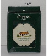 Vintage Belleek &quot;home is where the heart is&quot; Hanging Christmas Ornament ... - €21,35 EUR