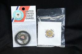 2 United States Coast Guard Pins Semper Paratus Insignia Cap Pin Sealed ... - $26.45