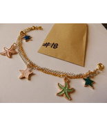 Gold and Silver Nautical multi color stars and star fish handmade beach ... - £15.05 GBP