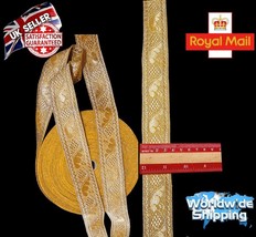 Mylar Antique Colour Braid For Vestment Gold Trim For Antique Uniform Or... - $7.43