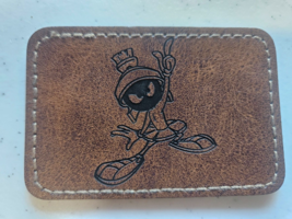 Marvin the Martian Pointing Leather Iron On Patch - $2.50