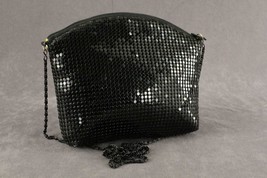 Vintage APRI NIGHTS Black Alumesh Body Evening Handbag Purse - £21.18 GBP