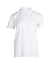 Miu Miu Ruffled Collar Shirt In Cotton Women White M - $285.00