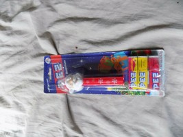 Nip 2010 Santa Claus With Glasses Pez Dispenser Red Stem W Feet 3 Packs Candy - £2.35 GBP