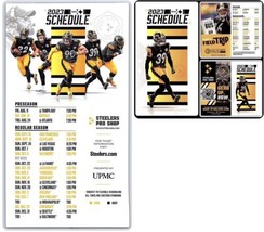  Pittsburgh Steelers 2023 Football Schedule Magnet 9x5&quot; New 23 FREE POCKET  - £7.03 GBP