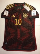 Serge Gnabry Germany 2022 World Cup Qatar Match Slim Black Away Soccer Jersey - £80.12 GBP