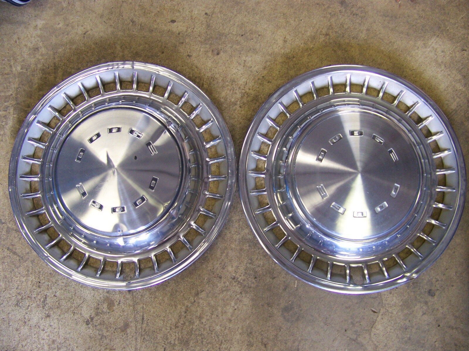 1972 DODGE POLARA 73 74  HUBCAPS WHEEL COVERS 14&quot; (2) CHARGER CHALLENGER... - $35.99