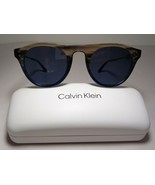 Calvin Klein CK20701S Taupe Blue Horn New Women&#39;s Sunglasses - £235.91 GBP